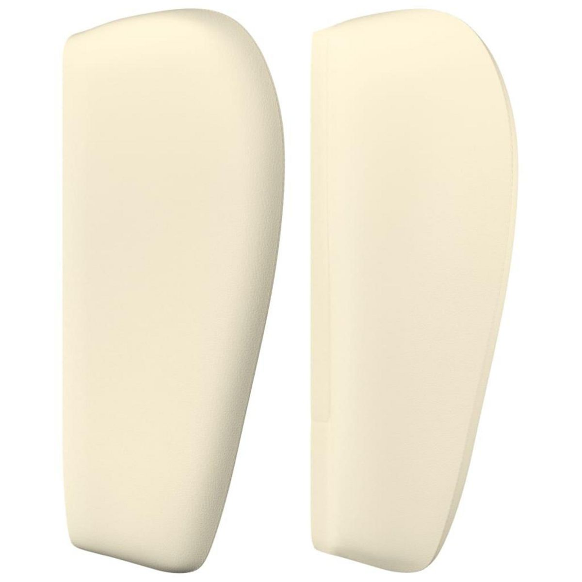 VIDAXL Tete de lit avec oreilles Creme 103x23x78/88 cm Similicuir