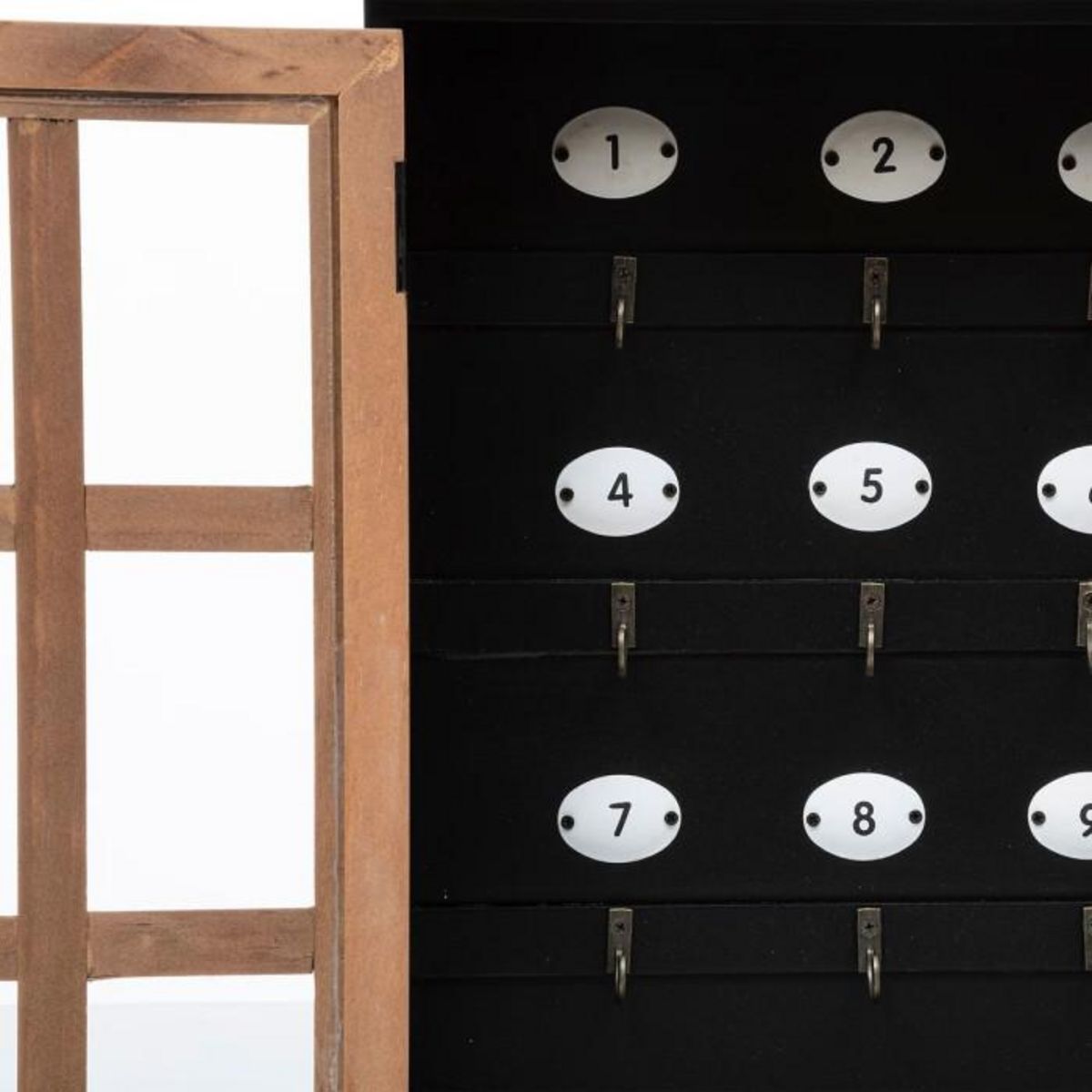 ATMOSPHERA Boîte à Clés en Bois  Milana  40cm Noir