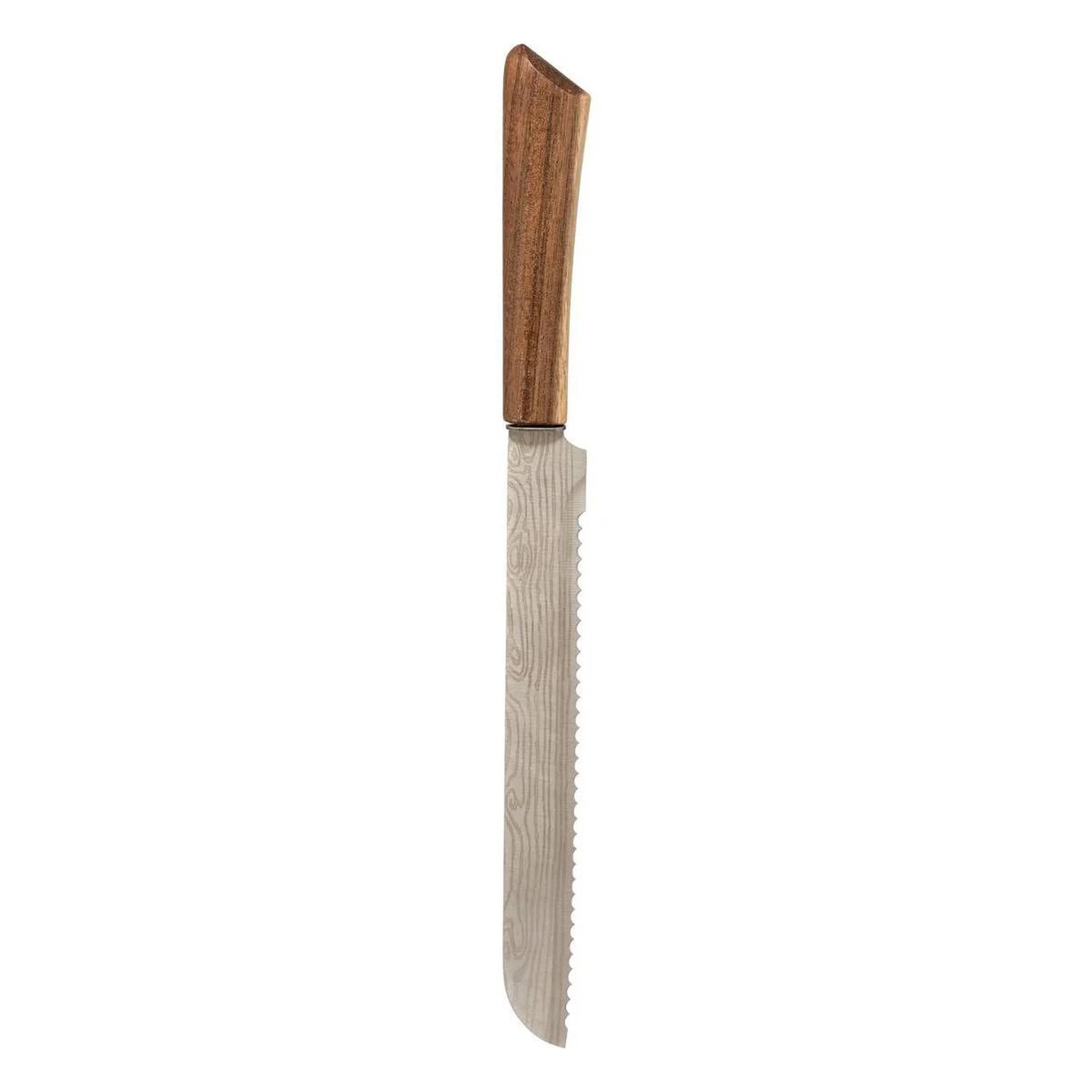Voir la diapositive 3 : FIVE Bloc 5 couteaux en bois  acacia  36cm marron
