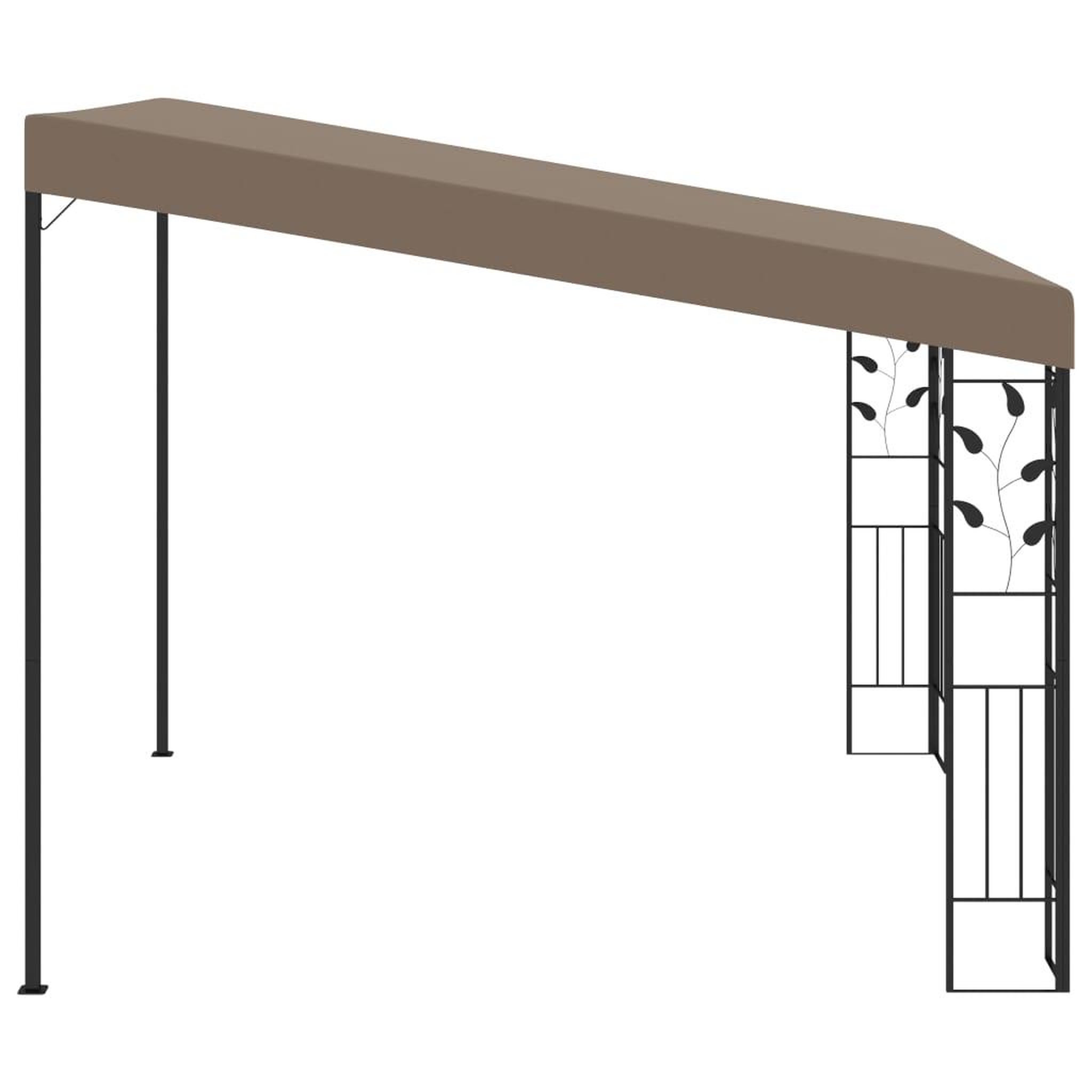 Voir la diapositive 3 : VIDAXL Belvedere mural 3x3x2,5 m Taupe