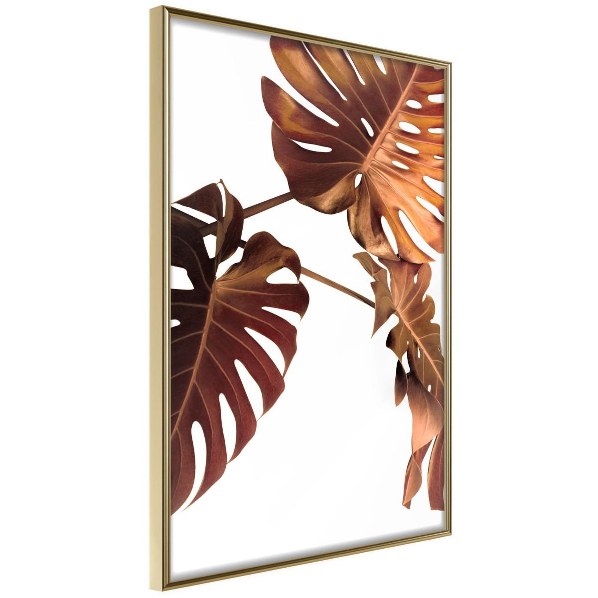 Voir la diapositive 1 : Paris Prix Affiche Murale Encadrée  Copper Monstera