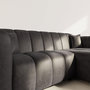 Voir la diapositive 4 : LISA DESIGN Curtis - canapé d'angle droit 4 places en simili