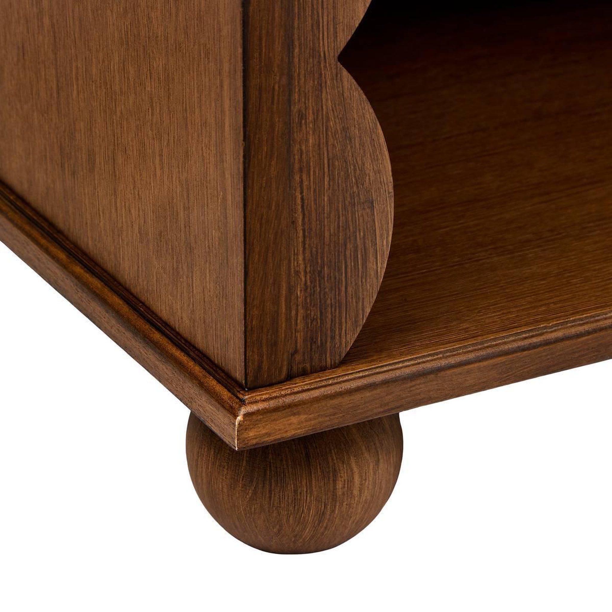 Voir la diapositive 6 : ATMOSPHERA Table de Chevet 1 Tiroir  Mona  56cm Marron