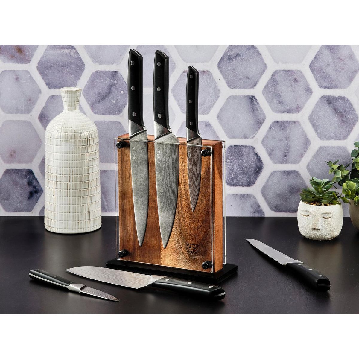 BJORN Bloc couteaux de cuisine ERLING RAUMA - 7 pièces