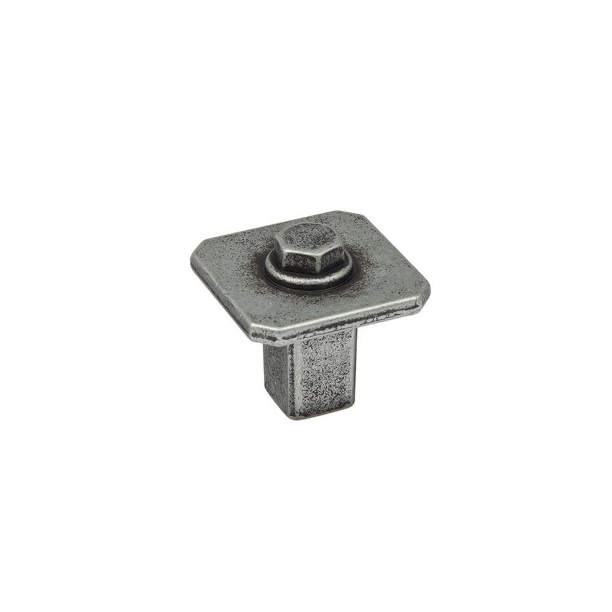 CENTRALE BRICO Bouton Kentucky antique étain - 27mm x 27mm x 26mm