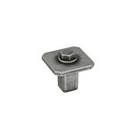 CENTRALE BRICO Bouton Kentucky antique étain - 27mm x 27mm x 26mm