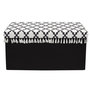 Voir la diapositive 2 : Paris Prix Banc Pliable & Coffre  Mirage  76cm Noir & Blanc