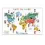 Voir la diapositive 3 : Paris Prix Poster Carte du Monde  A Gratter  40x60cm Gris