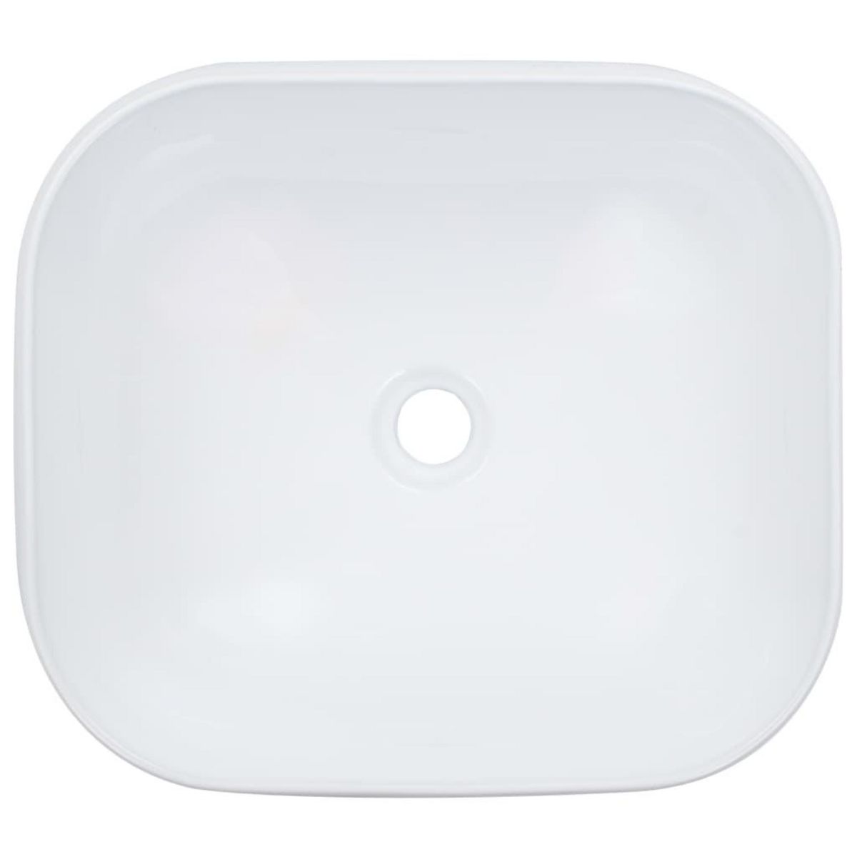 VIDAXL Lavabo 44,5 x 39,5 x 14,5 cm Ceramique Blanc