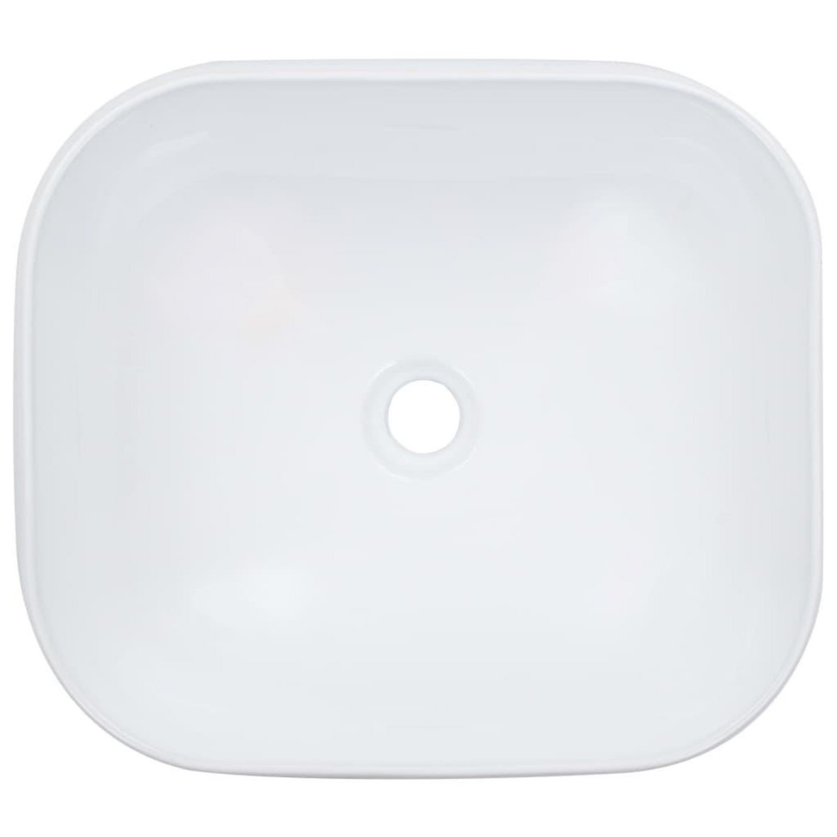 VIDAXL Lavabo 44,5 x 39,5 x 14,5 cm Ceramique Blanc