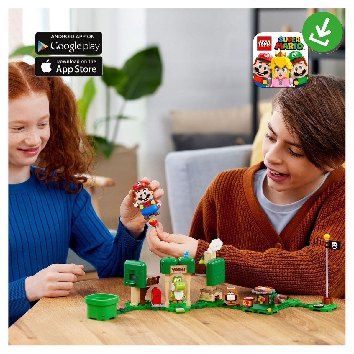 LEGO Super Mario 71406 Ensemble d&rsquo;Extension La Maison Cadeau de Yoshi, Jouet Construction