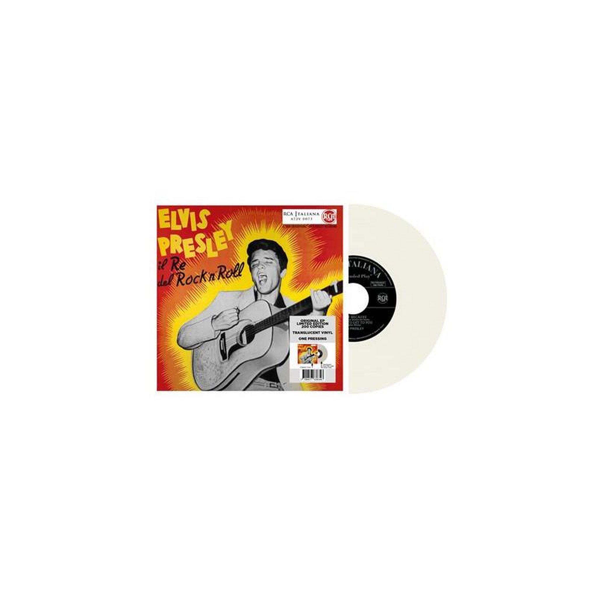 Vinyle single elvis presley – il re del rock n roll, édition italienne
