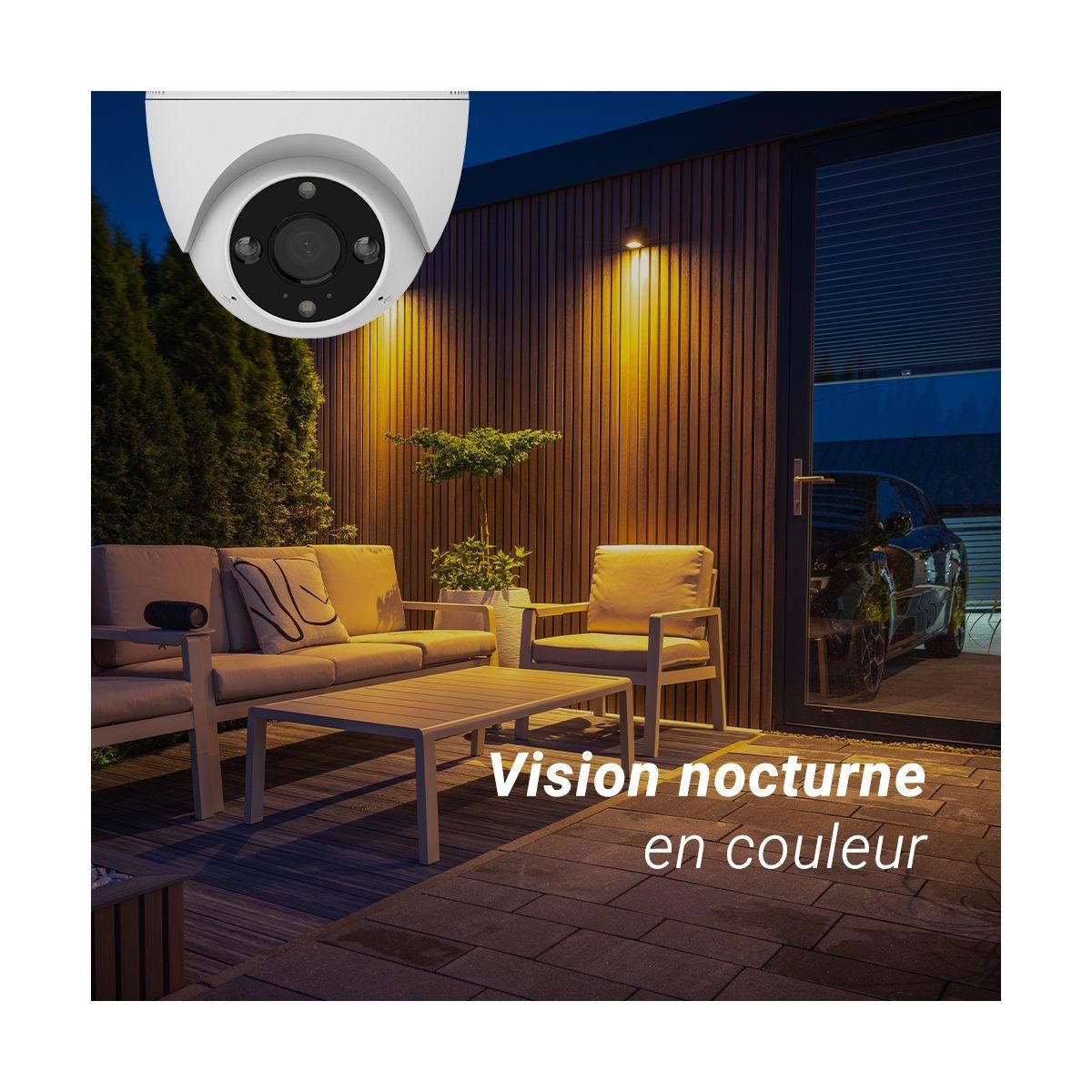 EZVIZ Caméra de surveillance Wifi H4 2K Dôme