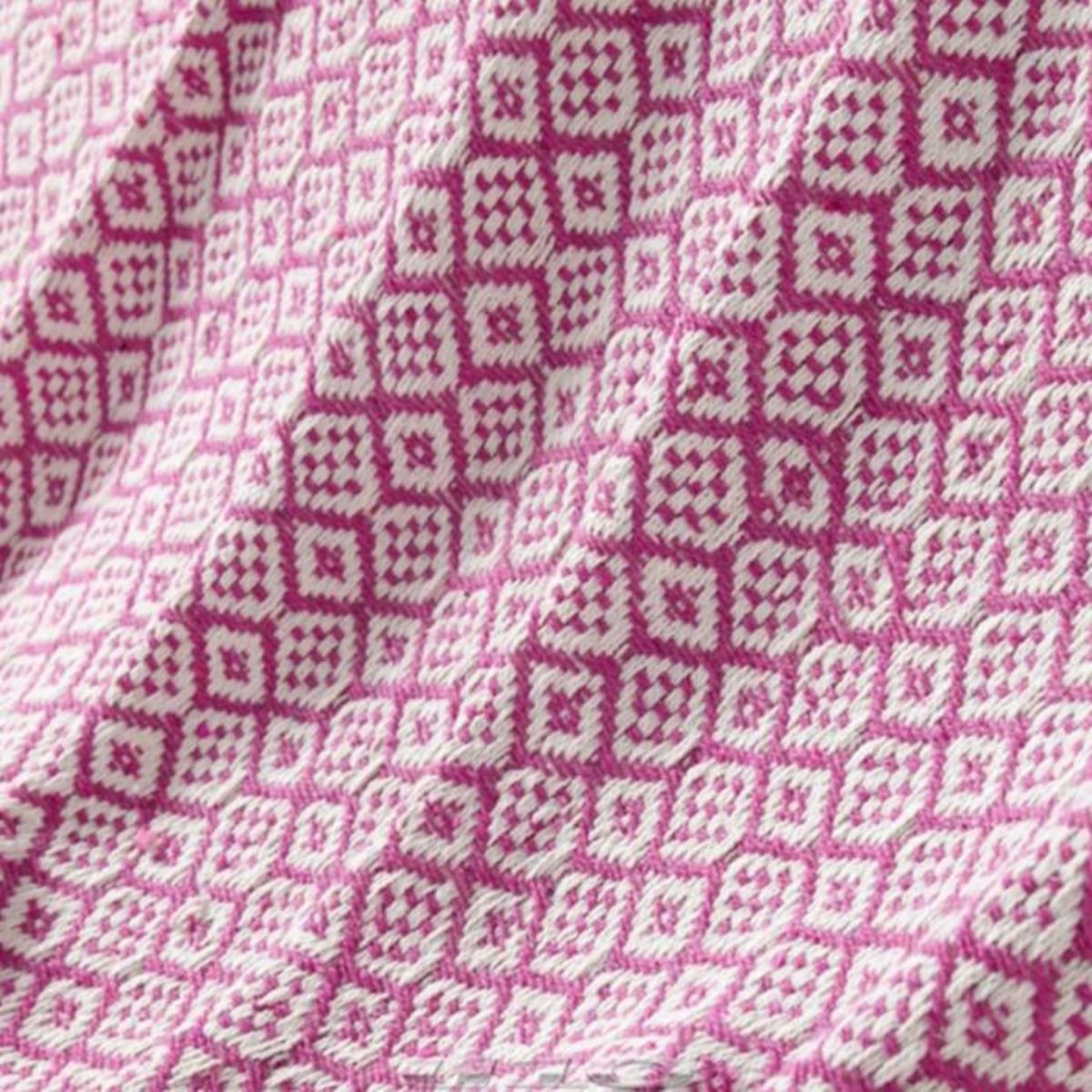Paris Prix Plaid à Franges  Pithaya  125x150cm Rose