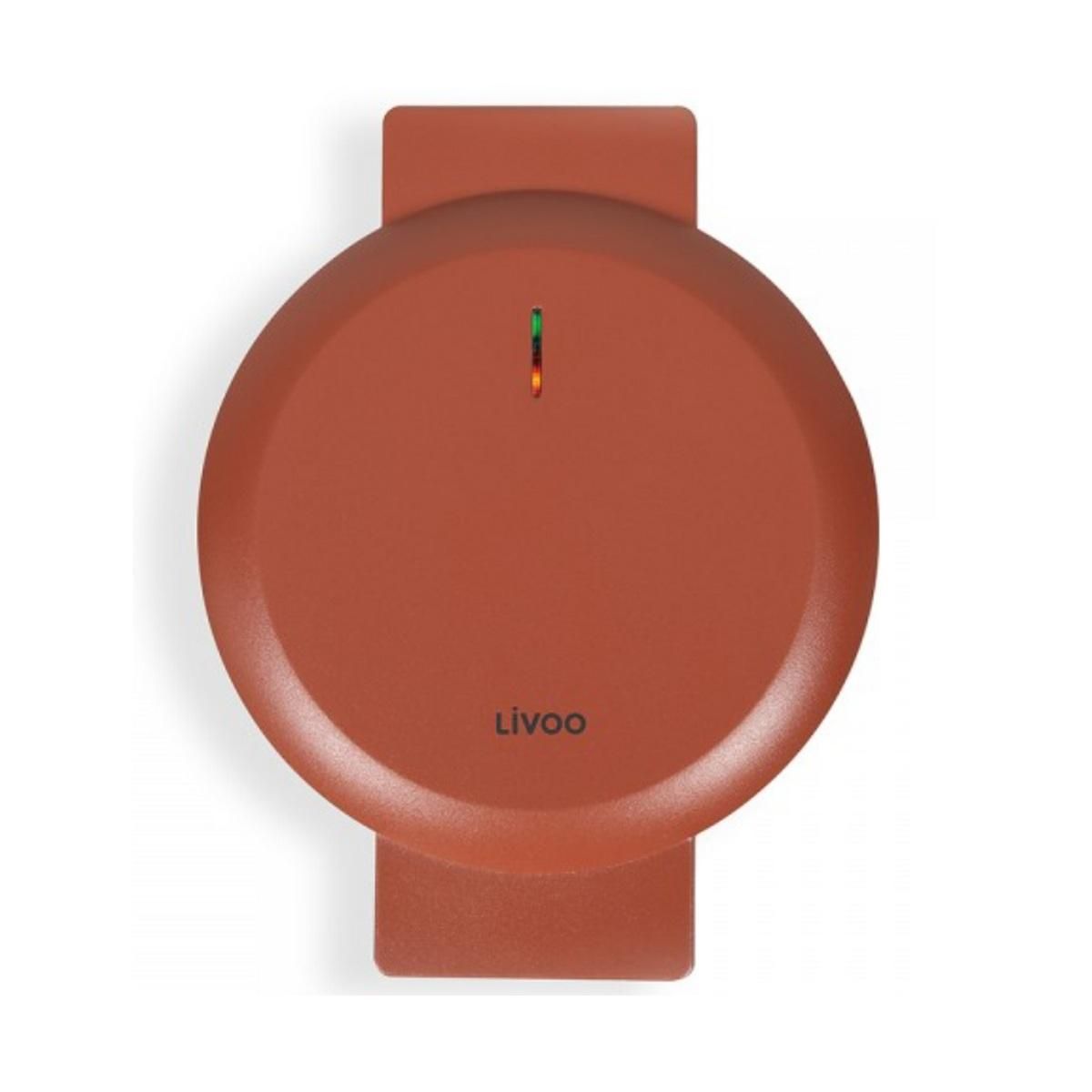 LIVOO Gaufrier coeur 1000w rouge - DOP255R