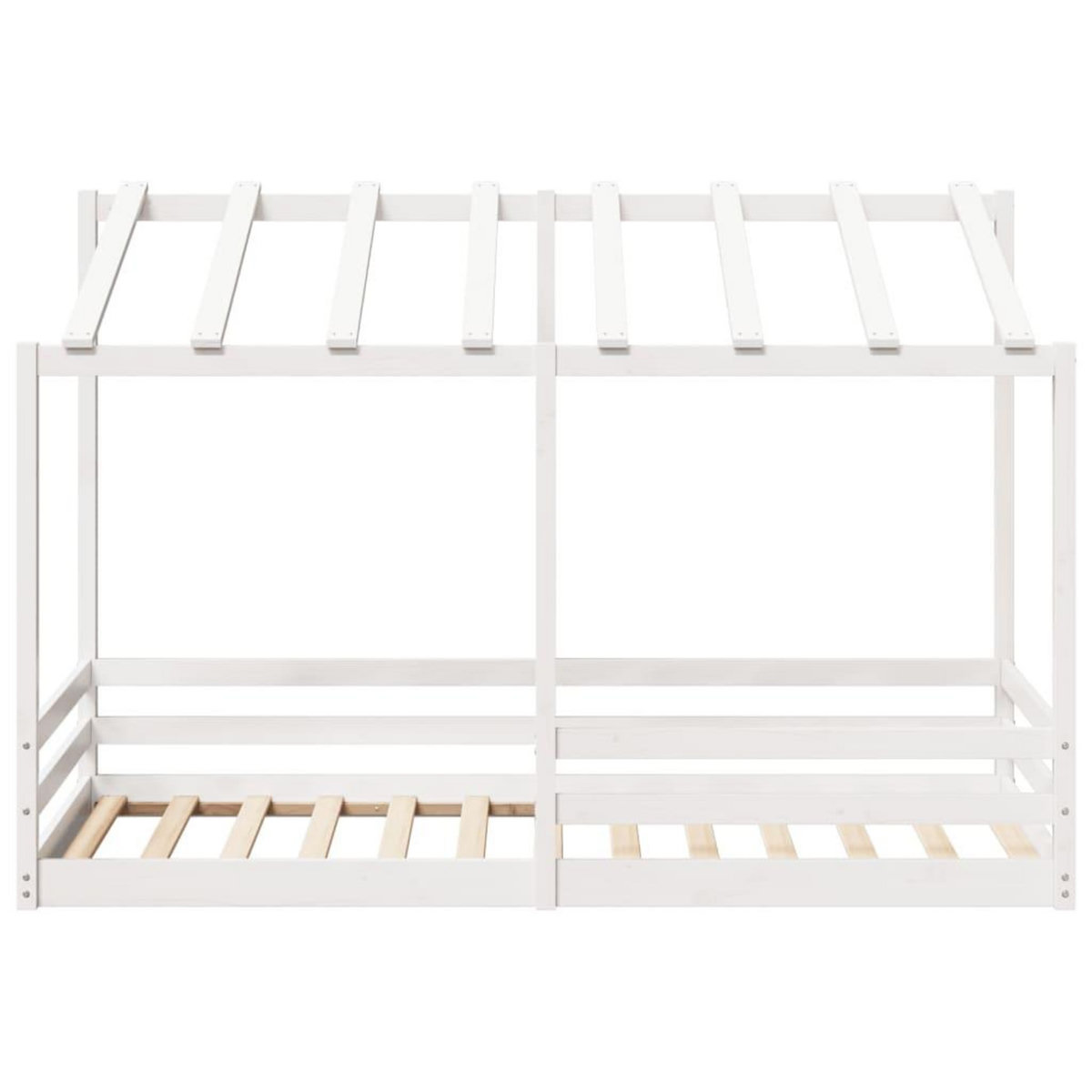 VIDAXL Lit pour enfants sans matelas blanc 100x200 cm bois pin massif