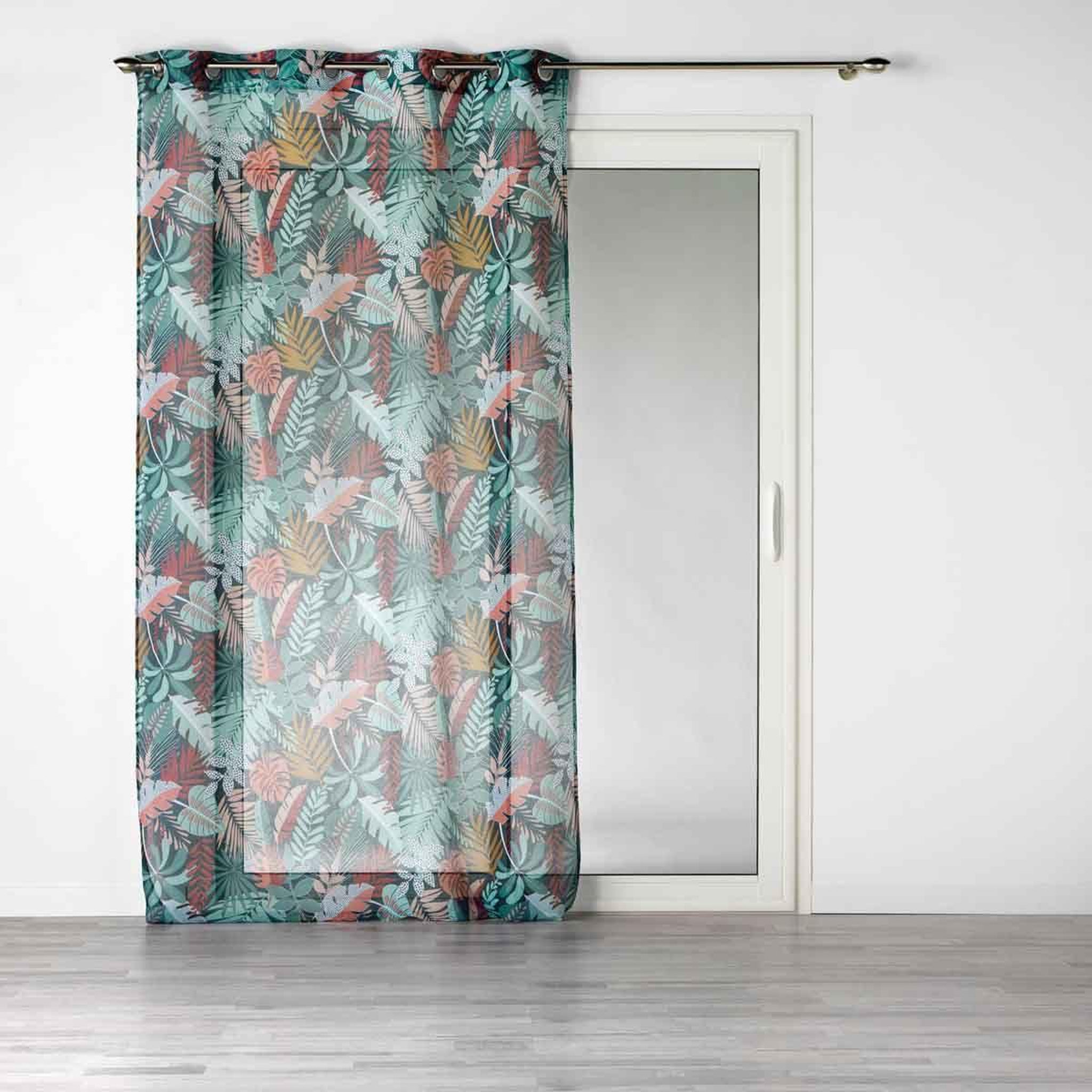 Douceur d'Intérieur Rideau voilage à œillets  jacala ii  140x240cm bleu