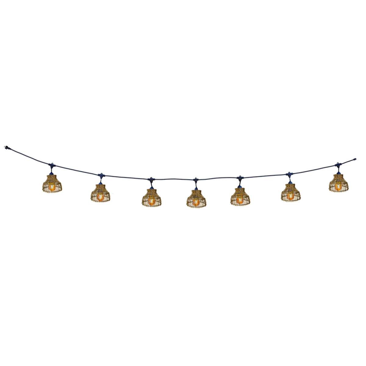 Lumisky Guirlande lumineuse AMELIA Marron Rotin 6m