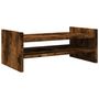 Voir la diapositive 2 : VIDAXL Support de moniteur chêne fumé 50x27x20 cm bois d ingénierie