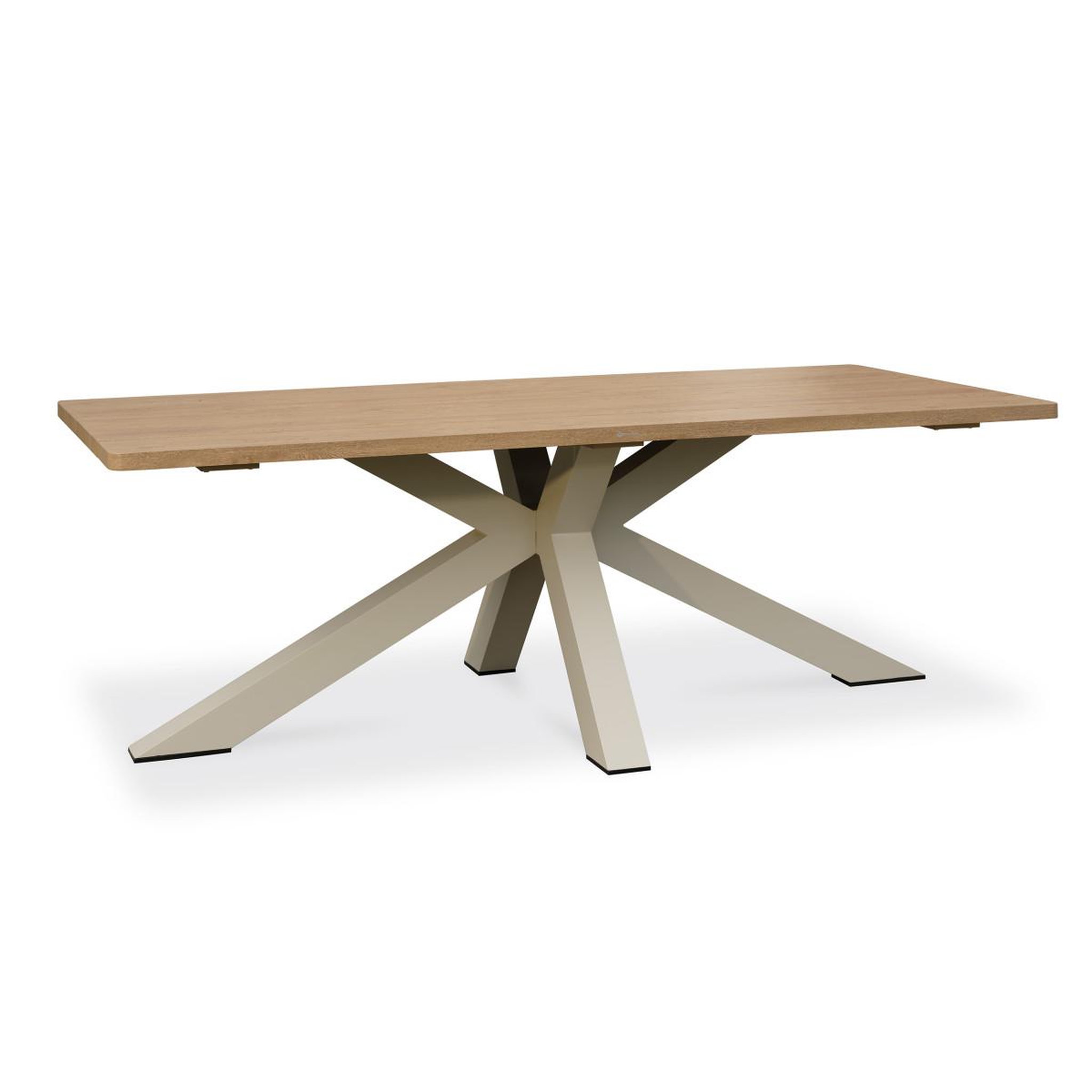 Paris Prix Table de jardin en métal  kelia  220cm grège & naturel
