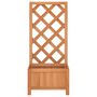 Voir la diapositive 4 : VIDAXL Jardiniere avec treillis marron bois massif de sapin