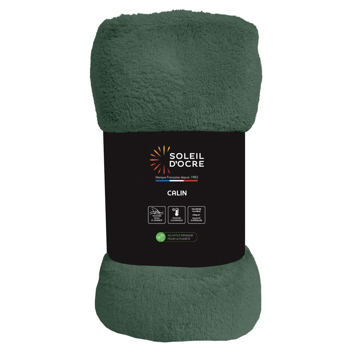 SOLEIL D'OCRE Couverture, Plaid en flanelle CALIN par Soleil d'Ocre