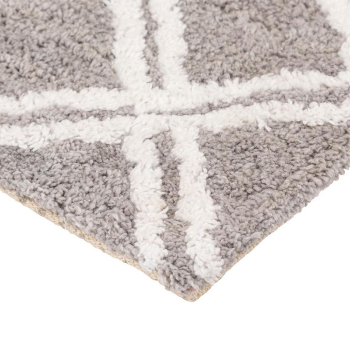 ATMOSPHERA Tapis de salle de bain en coton 40x70cm Losanges