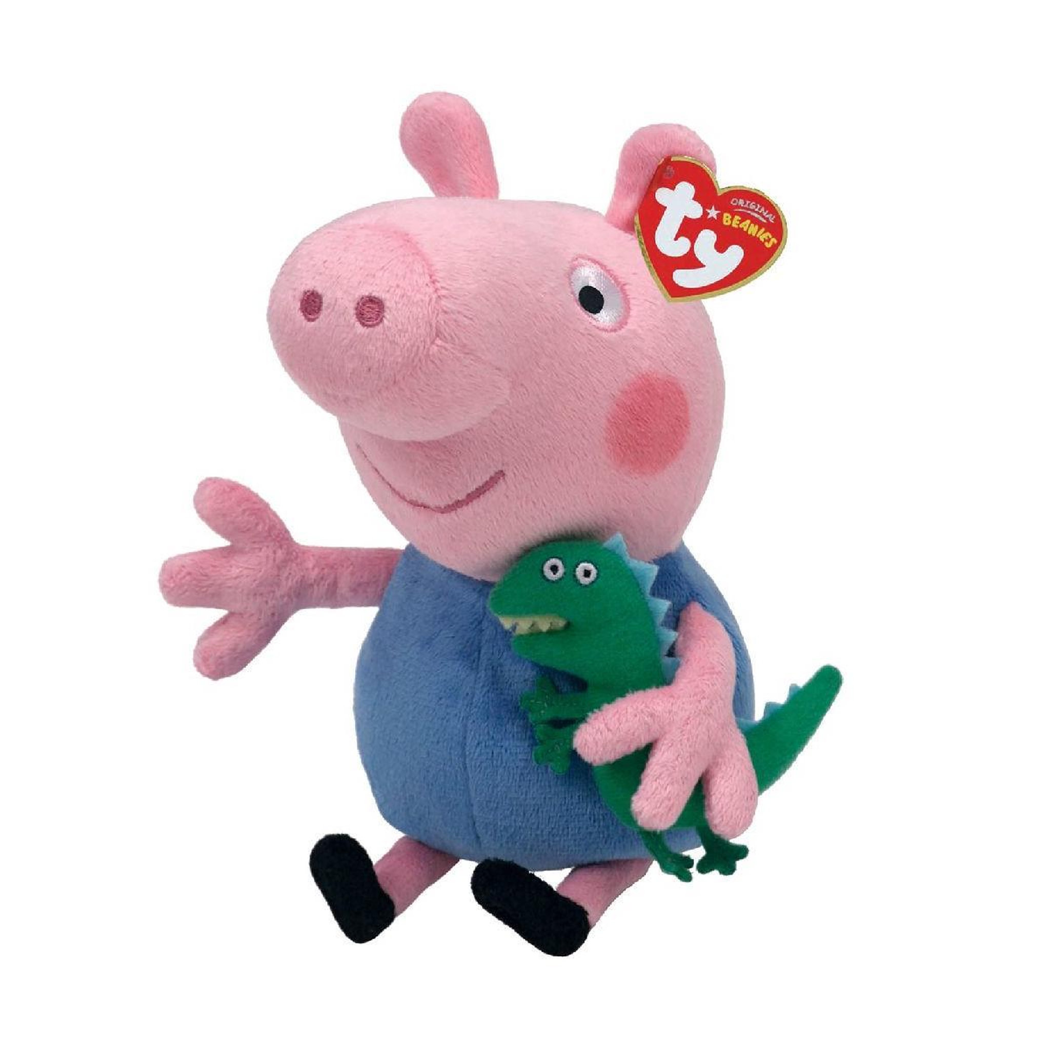 Voir la diapositive 2 : Ty Peluche Ty Peppa Pig Small George