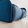Voir la diapositive 4 : LISA DESIGN Penelope - canapé droit modulable 2 places en velours texturé