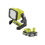 Voir la diapositive 1 : Ryobi Pack RYOBI Projecteur LED 18V One+ 1800 lumens RLFD18-0 - 1 Batterie 2.5Ah - 1 Chargeur rapide RC18