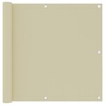 VIDAXL Ecran de balcon Creme 90x500 cm Tissu Oxford