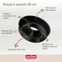 Voir la diapositive 3 : ZENKER Lot comprenant 1 Moule à savarin 28 cm, 1 spatule Zenker et 2 bols à mixer en inox Fackelmann