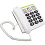 Voir la diapositive 1 : Doro Téléphone filaire Phone Easy 331PH Blanc