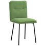 Voir la diapositive 3 : VIDAXL Chaises a manger lot de 2 Vert clair Velours