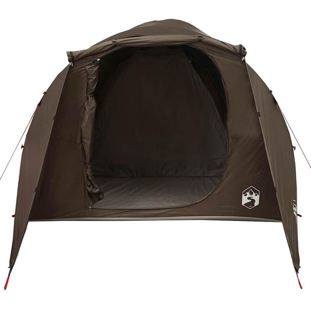 VIDAXL Tente familiale tunnel 6 personnes marron impermeable