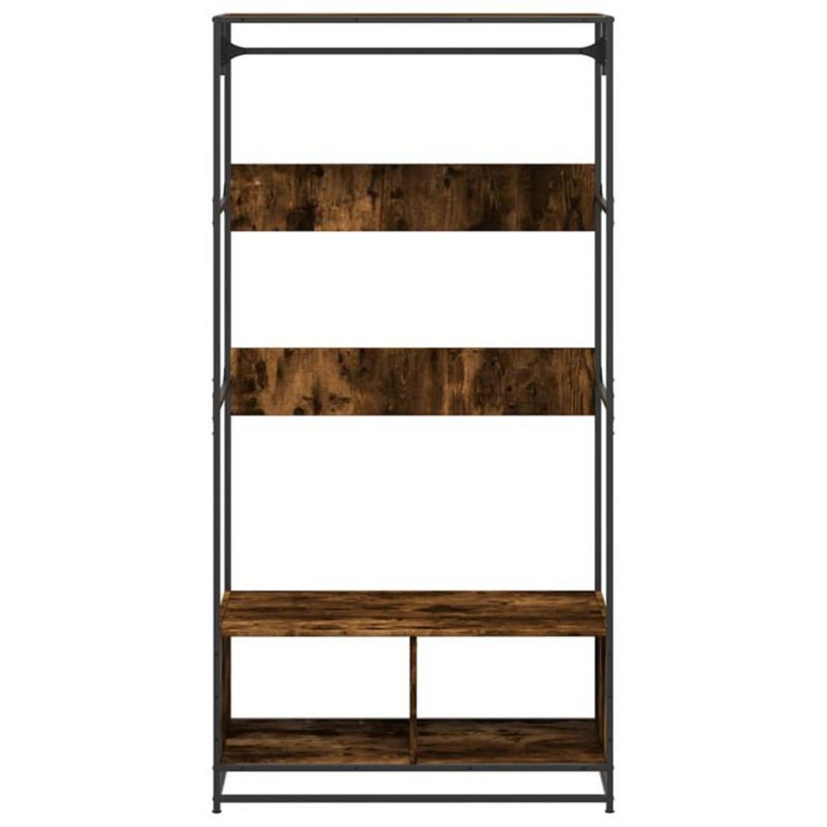 VIDAXL Armoire chêne fumé 90x50x180 cm bois d ingénierie