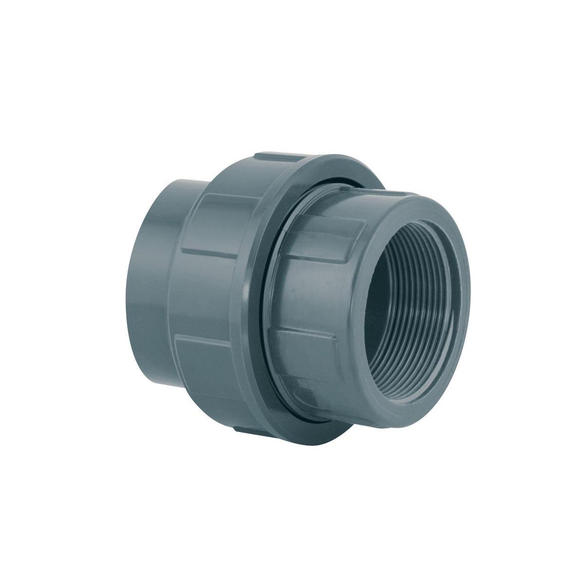 JARDIDECO Union mixte 3 pièces PVC pression femelle/taraudé 63 x 2  - Fitt