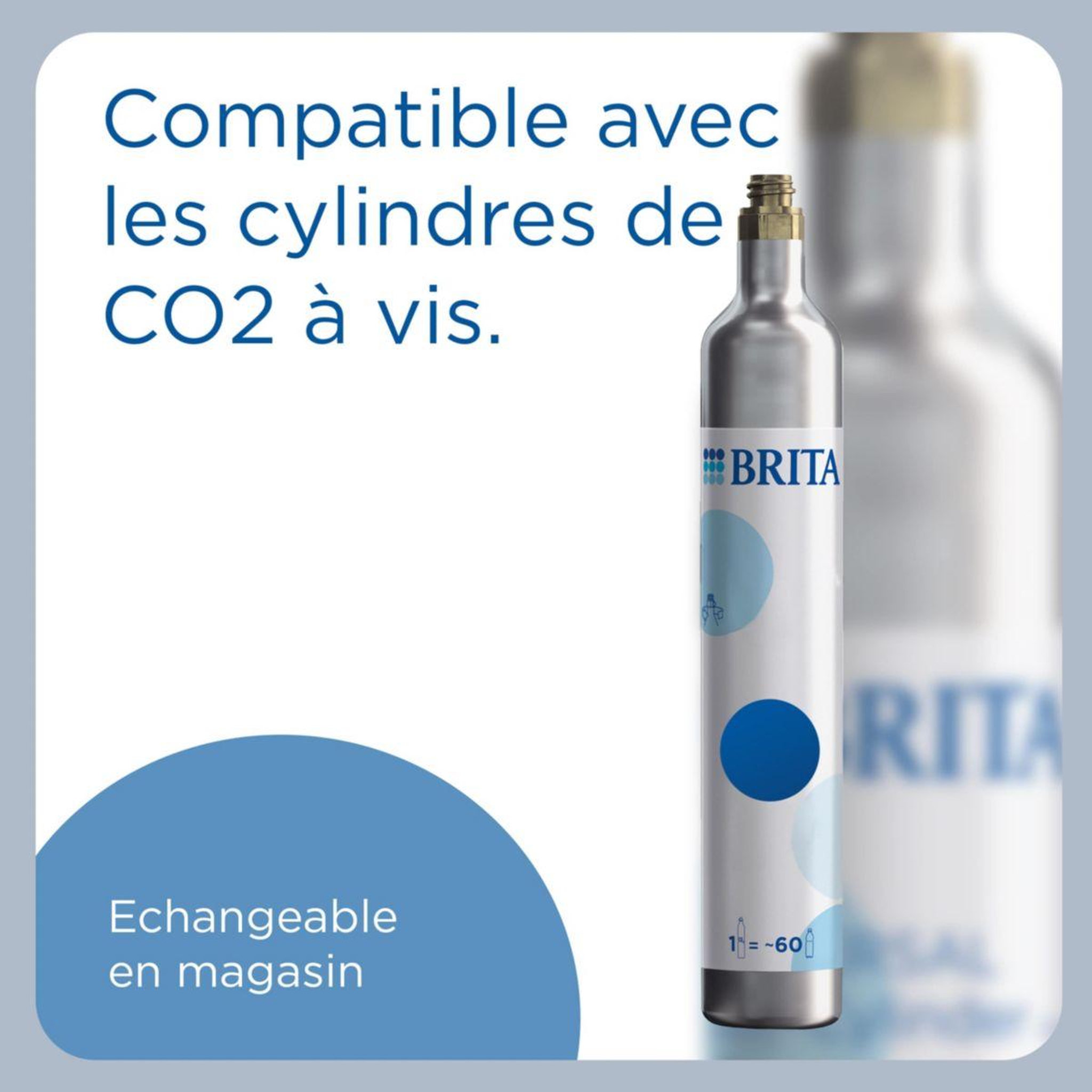Voir la diapositive 5 : Brita Machine à soda SodaONE noire + 1 cylindre CO2 + 1 bouteille en PET