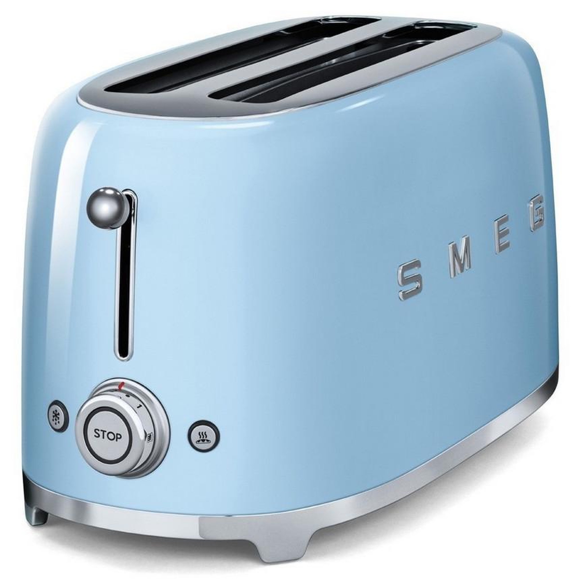 Voir la diapositive 3 : SMEG Grille-pain tsf02pbeu bleu azur