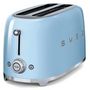 Voir la diapositive 3 : SMEG Grille-pain TSF02PBEU bleu Azur