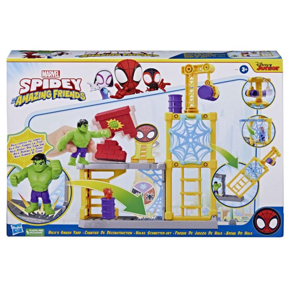 HASBRO Hasbro - Marvel Spidey and His Amazing Friends Hulk's Smash Yard Spee F37175L00