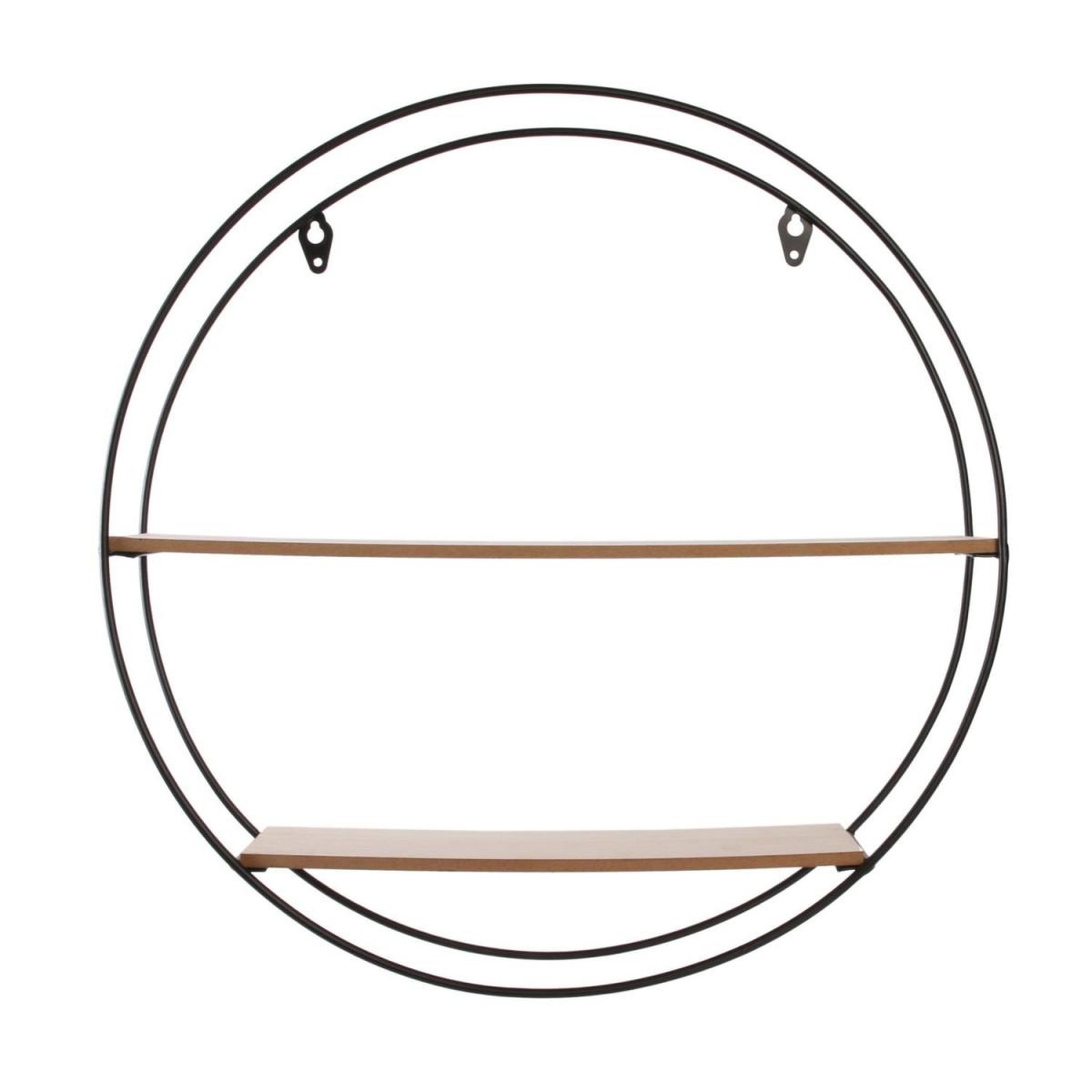 The Home Deco Factory Étagère murale design  2 niveaux  40cm naturel