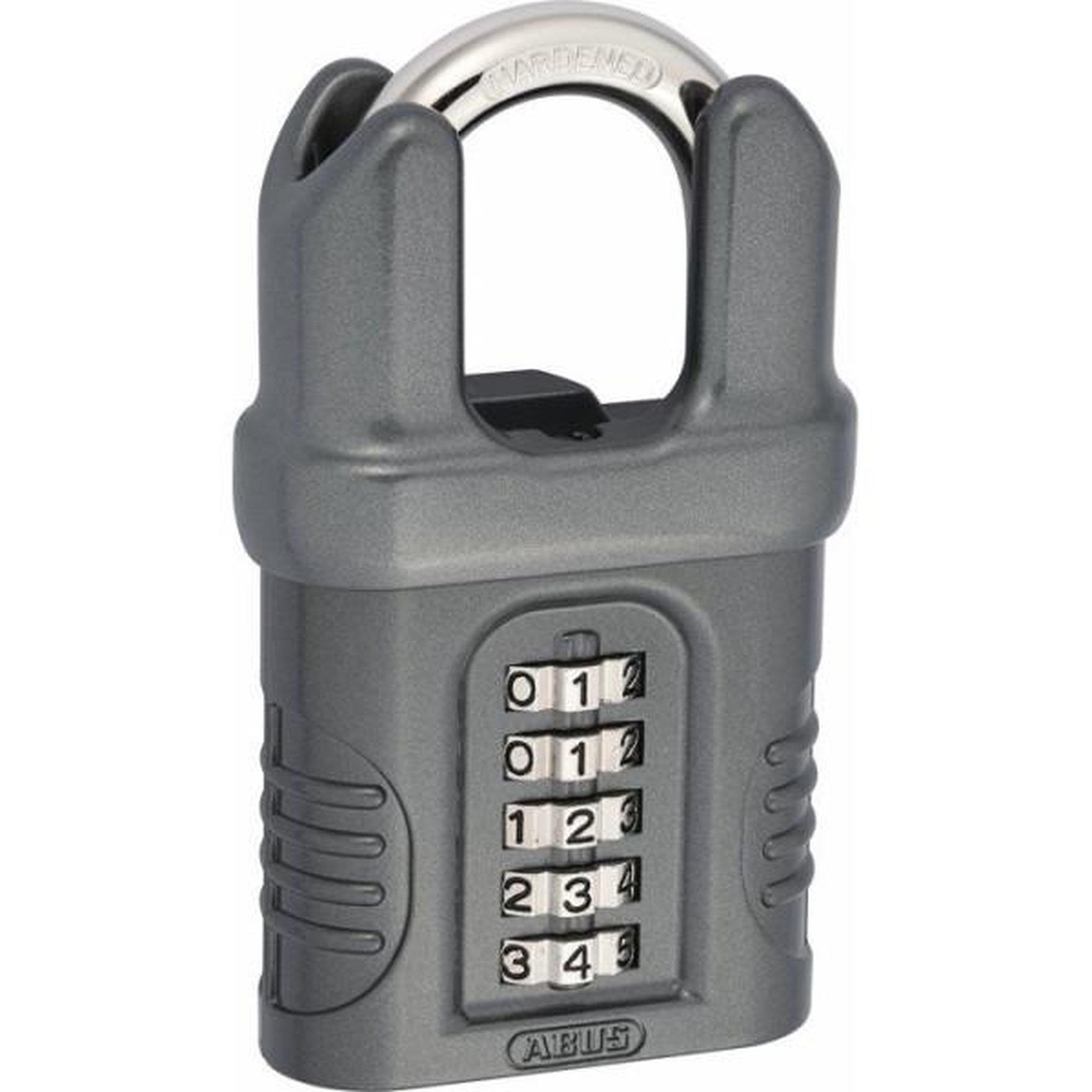 Voir la diapositive 2 : ABUS Cadenas a combinaison - ABUS - 158CS/65 - 5 chiffres - Anse blindée - Protection renforcée