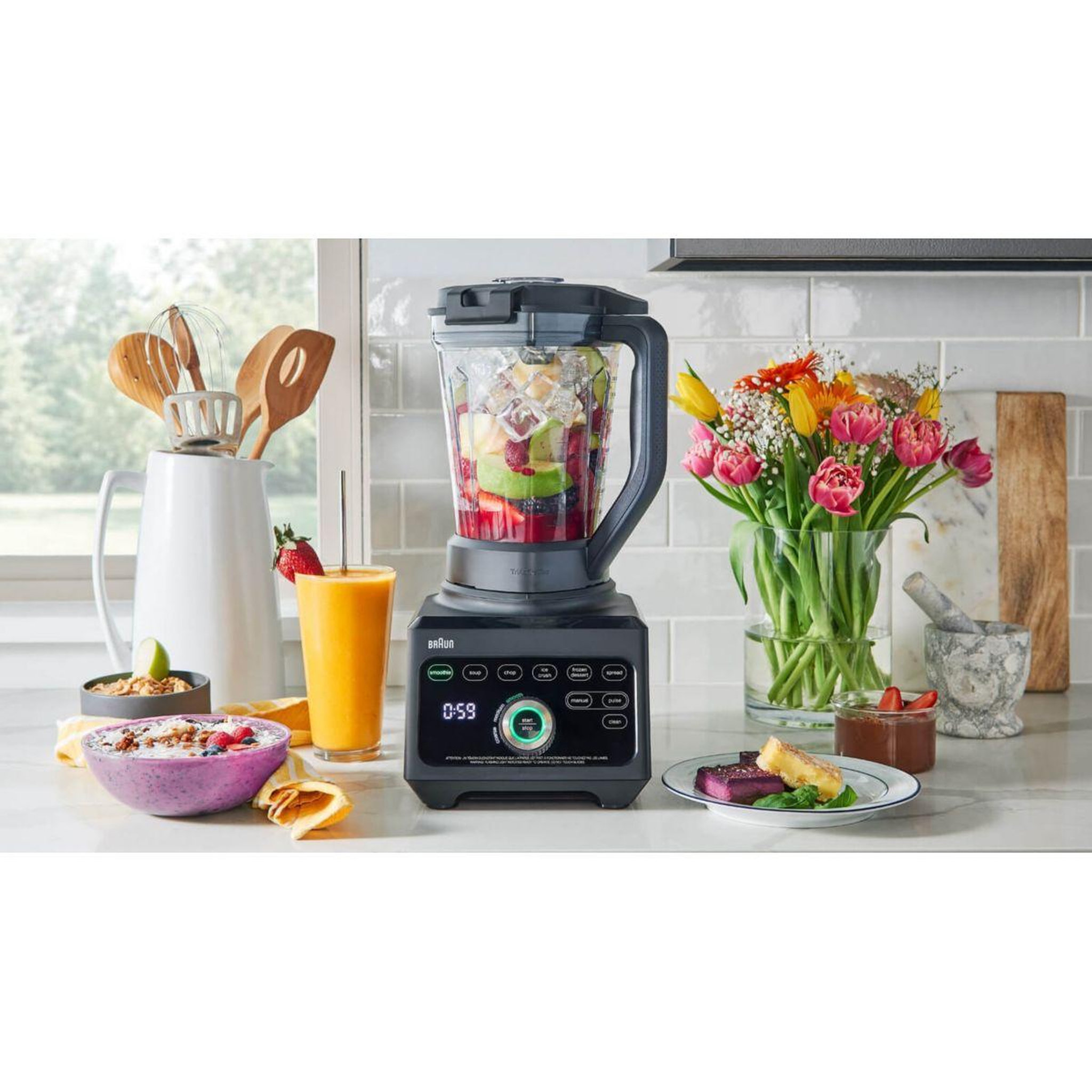 Voir la diapositive 4 : BRAUN Blender jb9040bk powerblend 9 noir