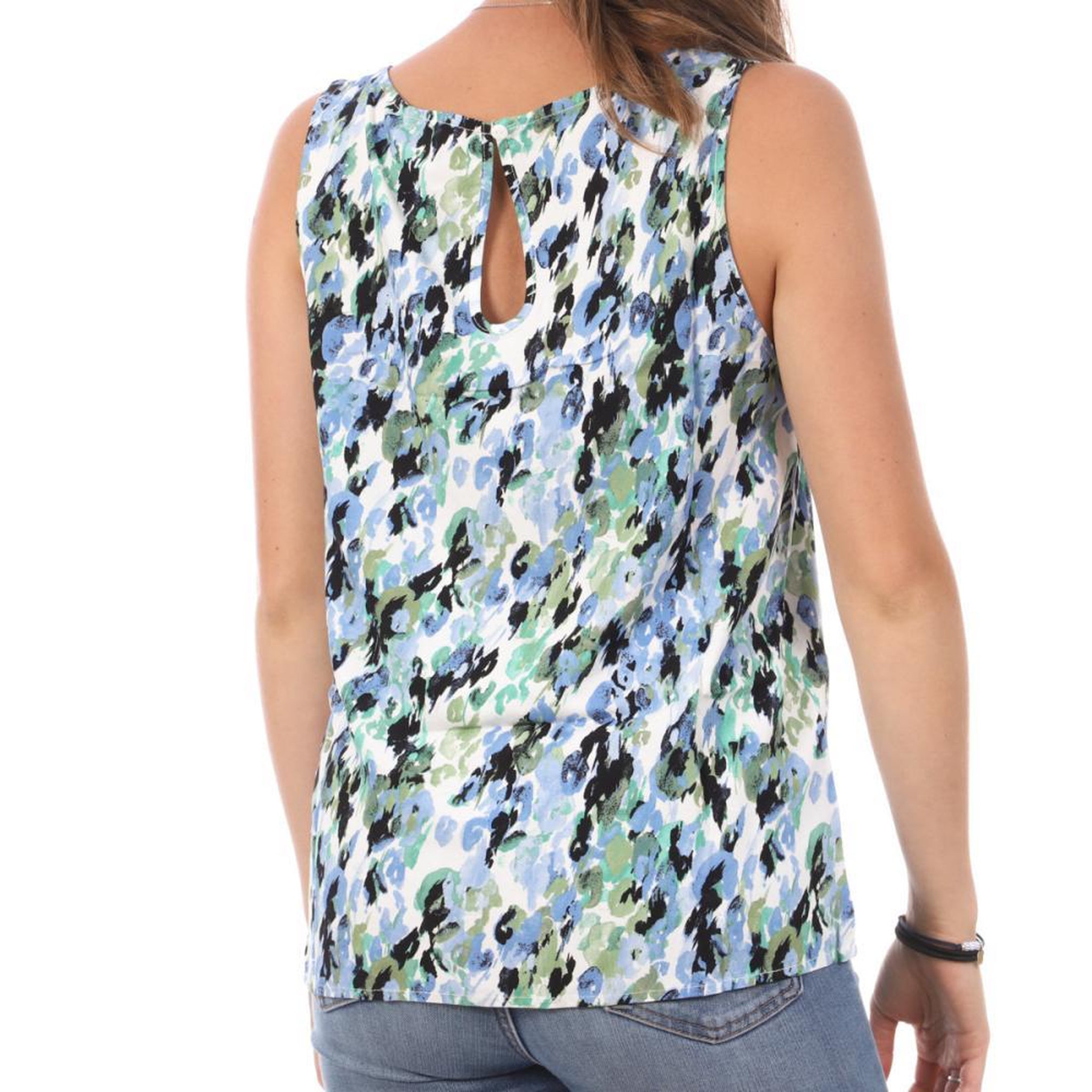 Voir la diapositive 2 : Vero Moda Débardeur Imprimé Bleu/ Femme Vero Moda Easy