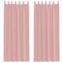Voir la diapositive 2 : VIDAXL Rideaux en voile avec passe-tringles 2 pcs rose