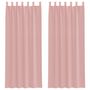 Voir la diapositive 2 : VIDAXL Rideaux en voile avec passe-tringles 2 pcs rose