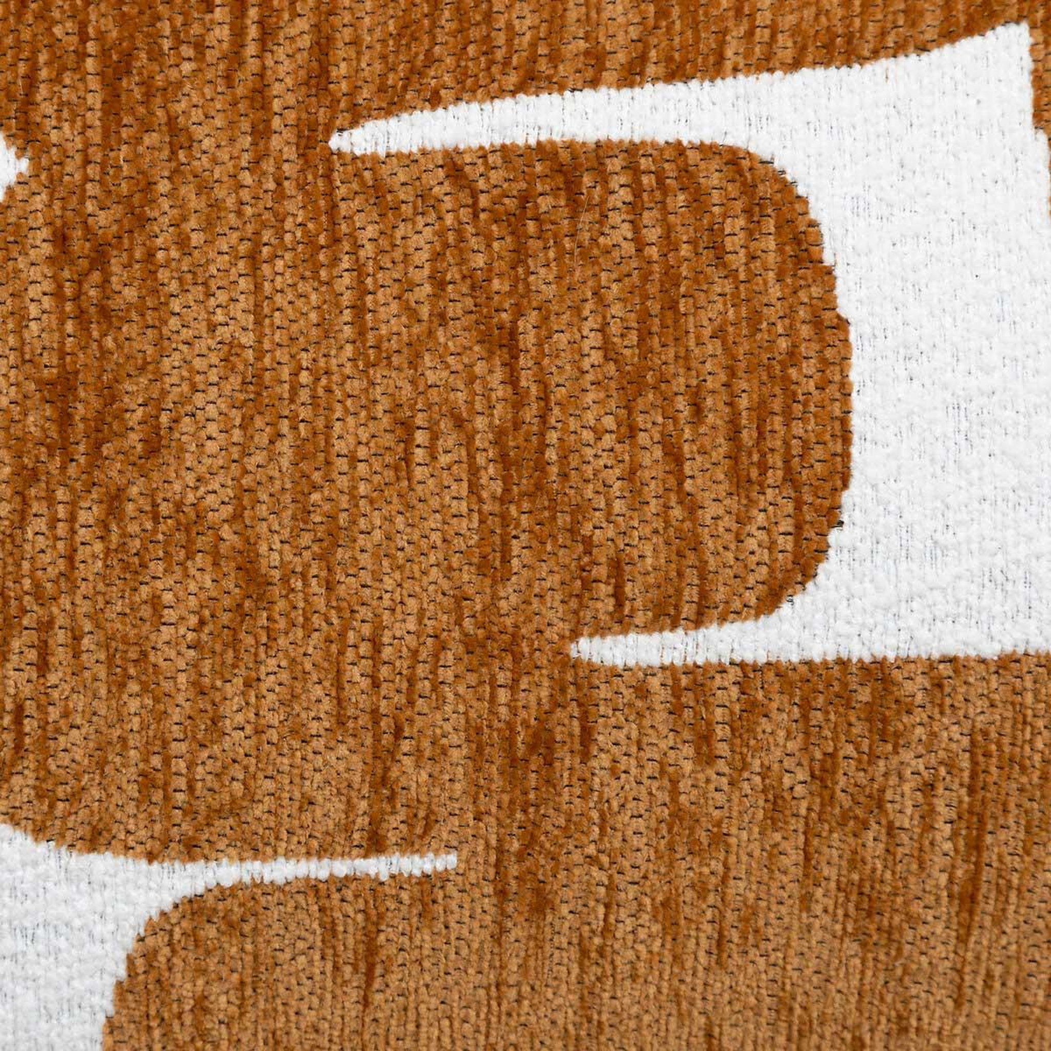 Voir la diapositive 4 : ATMOSPHERA Housse de coussin chenille  jeni  30x50cm caramel