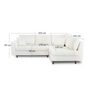 Voir la diapositive 5 : LISA DESIGN Rune - canapé d'angle droit - 4 places - en tissu bouclette
