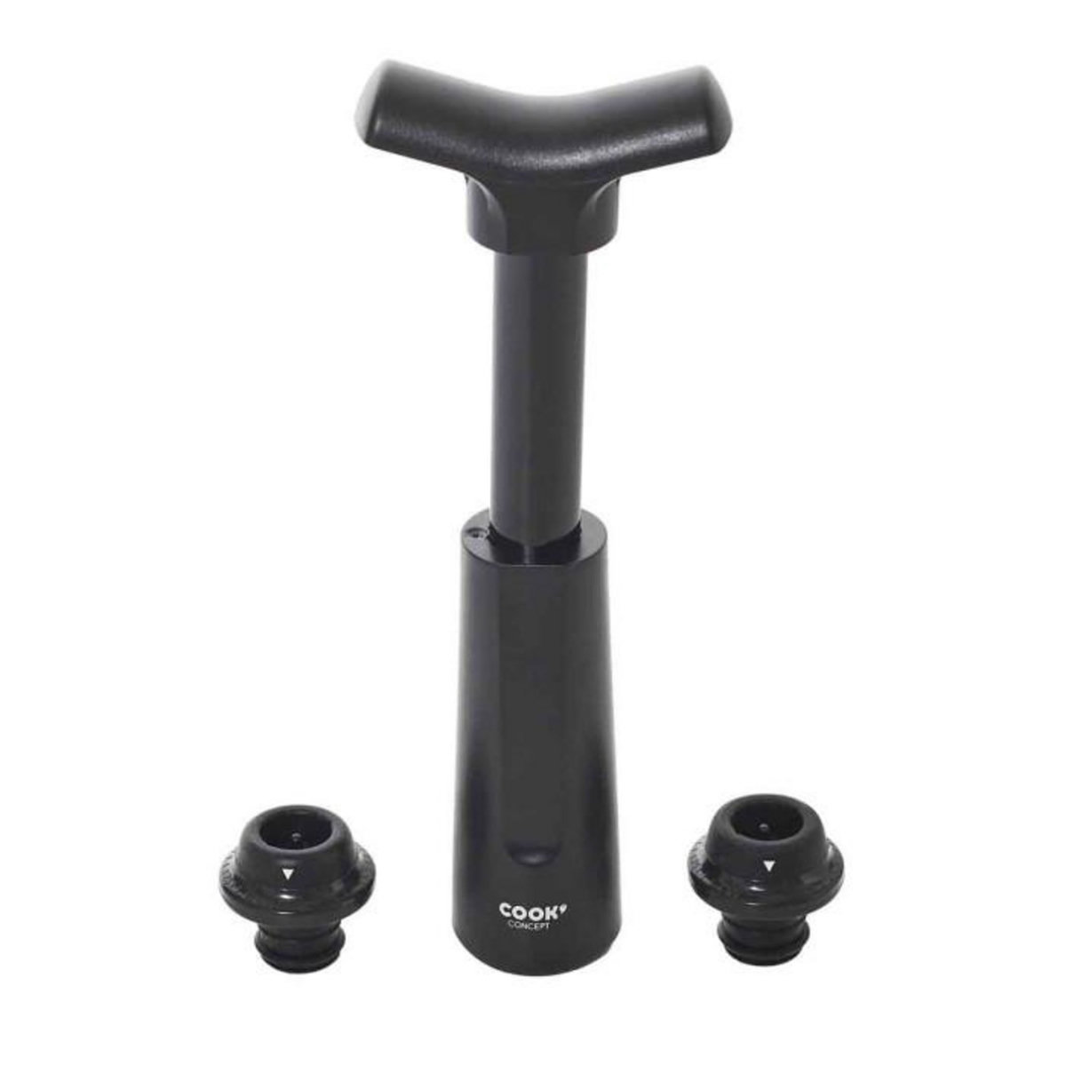 Paris Prix Pompe à Vin Vide d'Air  2 Bouchons  16cm Noir